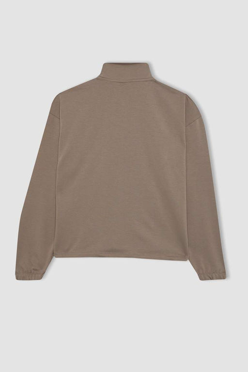 DeFactoFit Спортивная толстовка стандартного кроя с воротником-стойкой  фото 10