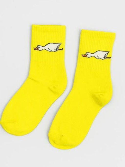 Носки Sleeping goose, жёлтый, мужские/женские р. 35-40