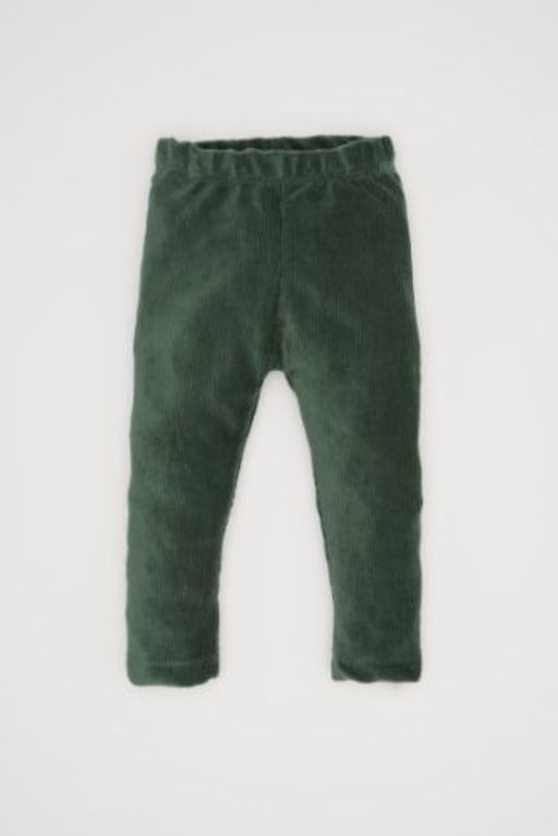 K?z Bebek Duz Paca Beli Lastikli Fitilli Kadife Tayt