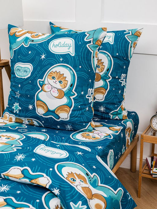 Наволочка 70*70 см, бязь Комфорт, детская расцветка (Кот Акула) - Ивановотекстиль фото 11