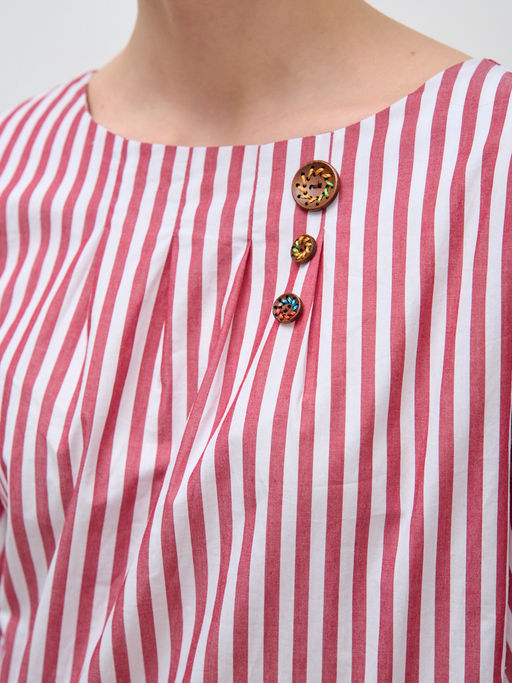 Платье с декоративными паговицами OD-272-2