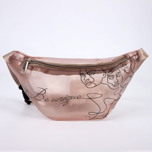 Сумка поясная Be unique, прозрачная, цвет бежевый - Nazamok фото 3
