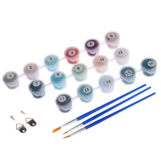 Картина по номерам на холсте с подрамником Стихия воды, 20х30 см - Школа талантов фото 4