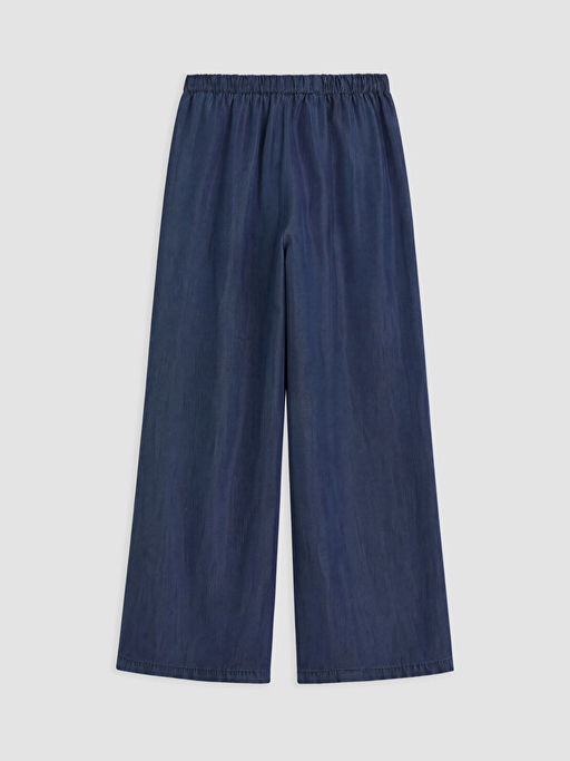 Beli Lastikli Wideleg Kad?n Jean Pantolon