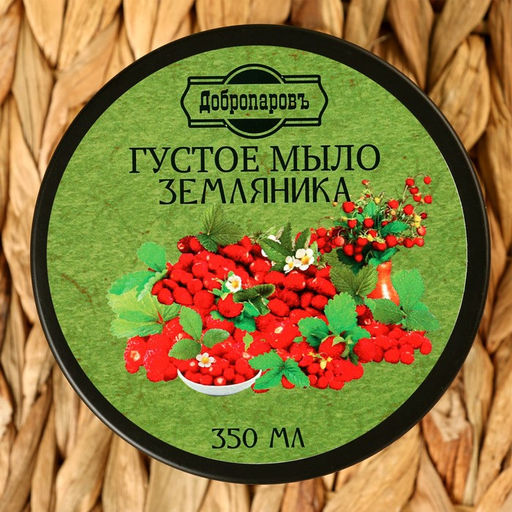 Мыло густое для волос и тела Земляничное, банное, Добропаровъ, 350 мл  фото 4
