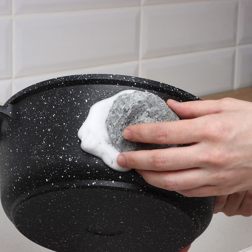 Губки для посуды Доляна, 10 шт., с мылом, ультратонкое металлическое волокно, овальные