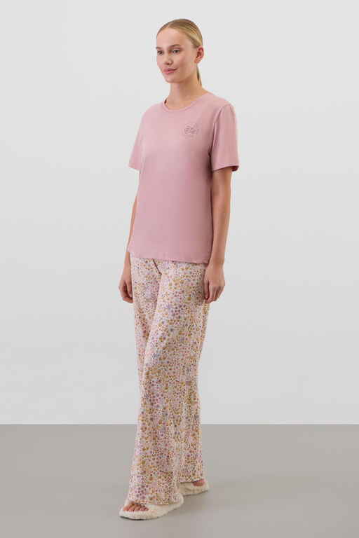 Е 20193/серая пудра,цветочное настроение пижама жен - Very neat фото 4