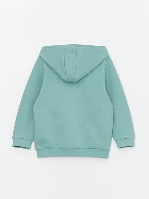 Kap??onlu Uzun Kollu Erkek Bebek Fermuarl? Sweatshirt - Waikiki фото 2