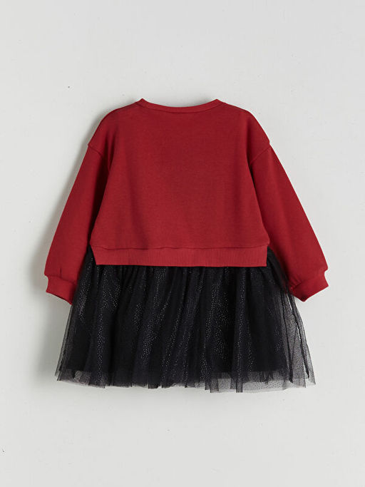 Mickey Mouse Lisansl? K?z ?ocuk T?ll? Elbise