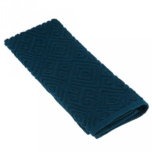 Полотенце махровое "Славянка" 35х60см, гладкокрашенное, 350г/м2, темно-бирюзовый (Россия)