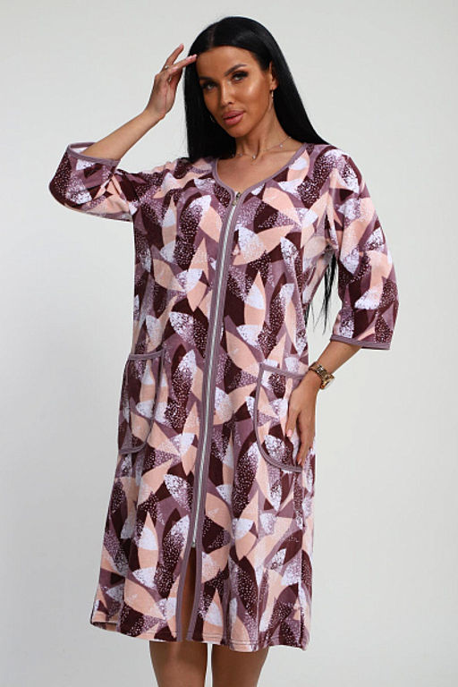 Халат велюровый на молнии (941-6) - Плиона фото 214