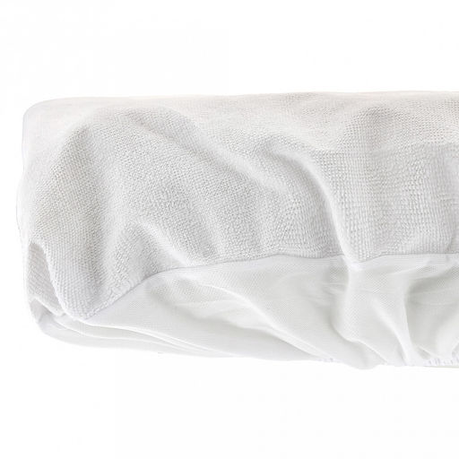 Наматрасник непромокаемый, натяжной 80х190х25см "Аквамембрана", махровый, хлопок 100% / PUR мембрана, упаковка "классическая" LDPE 26х33см, "Домашняя мода" (Россия)