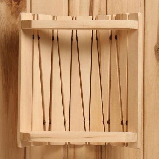 Абажур для бани и сауны «Треугольники», липа, 31×26.5×13 см, настенный, угловой, «Добропаровъ»