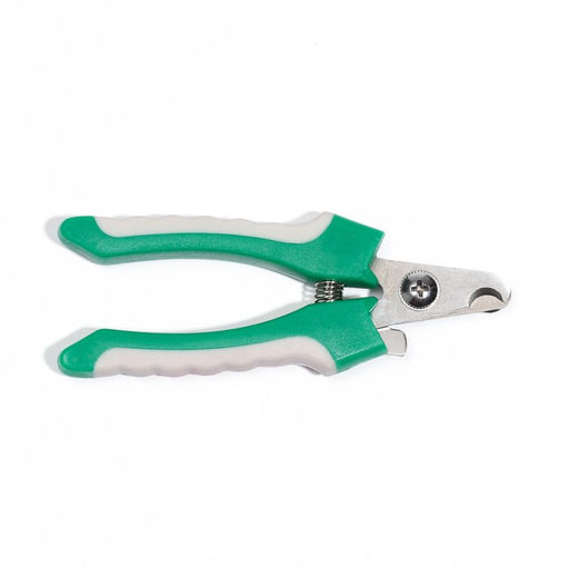 Когтерез боковой малый с нескользящими ручками, отверстие 9 мм, зелёный с серым - Пижон фото 4