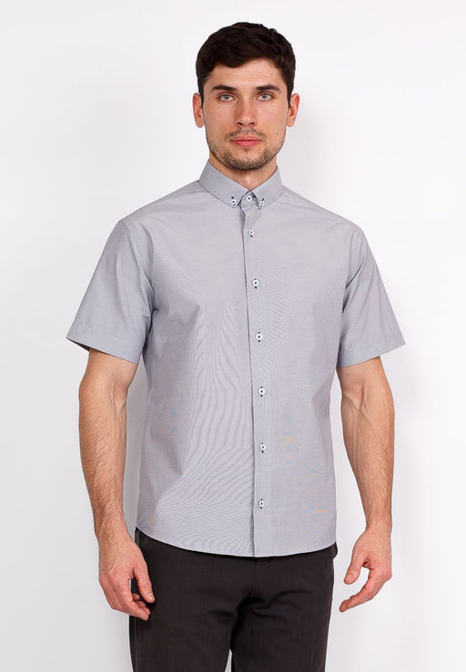 Сорочка мужская короткий рукав GREG 311/109/03/KZS/b/1  фото 9