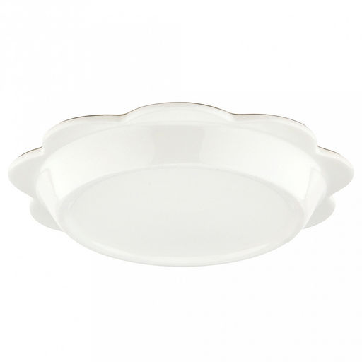 "Садовая фантазия" Тарелка мелкая фарфоровая д190мм, h25мм, волнистый край, с деколью, в коробке (Китай)