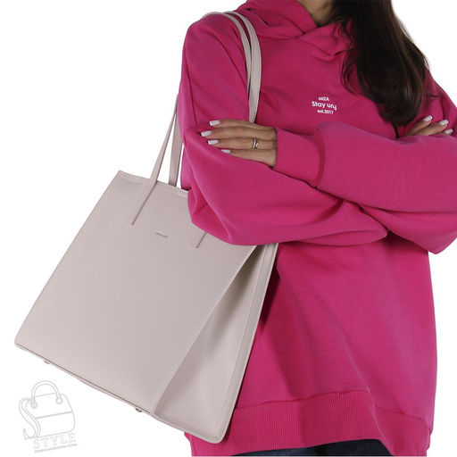 Сумка женская кожаная 95211PE beige Polina&Eiterou  в Новосибирске