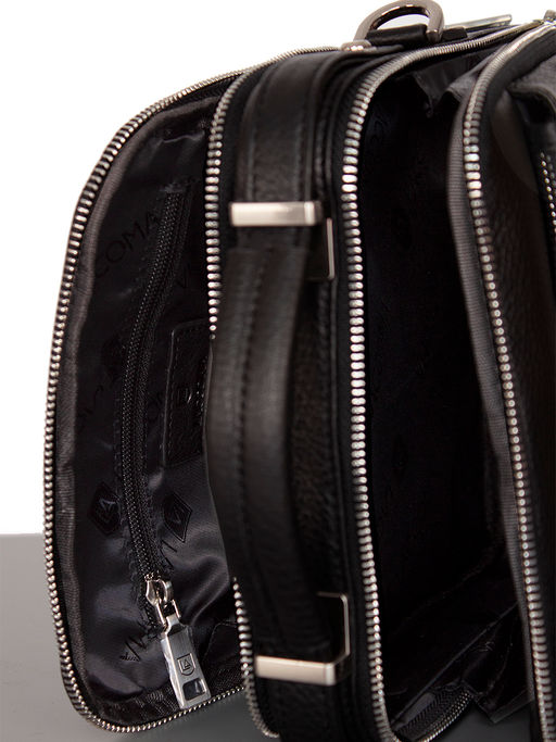 LACCOMA сумка 3765-4-черный натуральная кожа