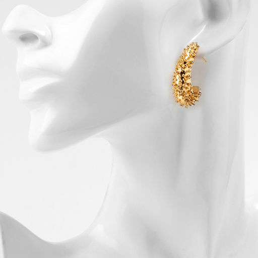 Серьги металл Стиль неоны, цвет золото