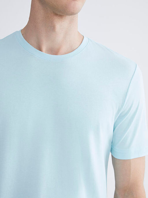 Bisiklet Yaka Penye Erkek Ti??rt