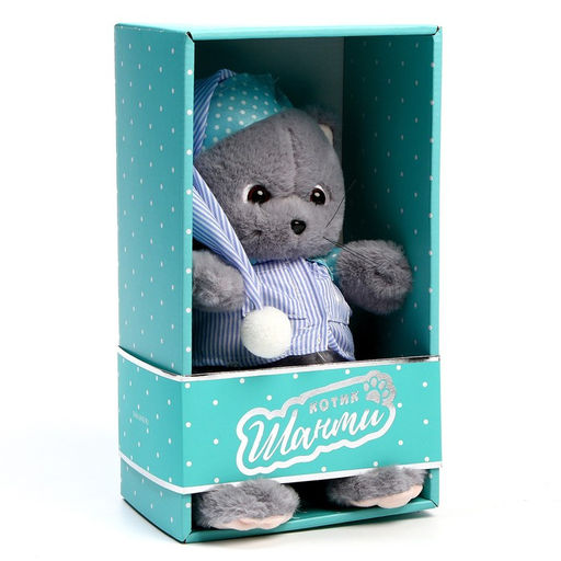 Мягкая игрушка «Кот Шанти», в пижаме, 26 см