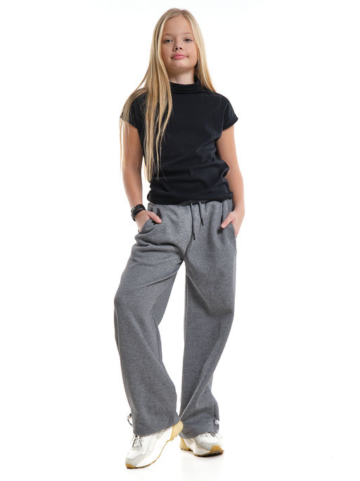 Брюки для девочки 33-7494 серый - Mini maxi фото 12