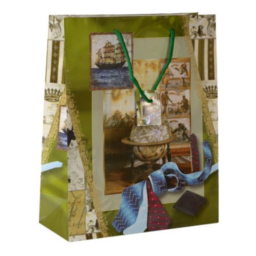 Цена за 12 шт. Пакет подарочный 26х32х10 / 115-32 /уп 12/720/ микс 23 февраля - Галеонтрейд фото 3