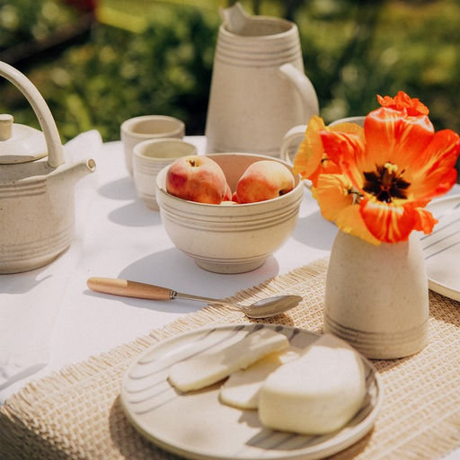 Салатник SL Home «Райяс», 800 мл, d=14.5 см, керамика, бежевый