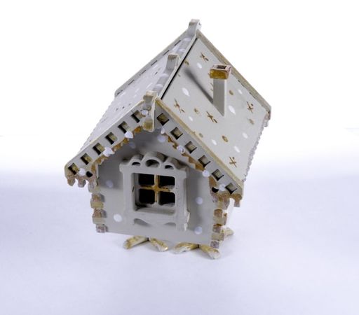 Праздничные новогодние украшения: Избушка на курьих ножках 1013 White - Idh фото 3