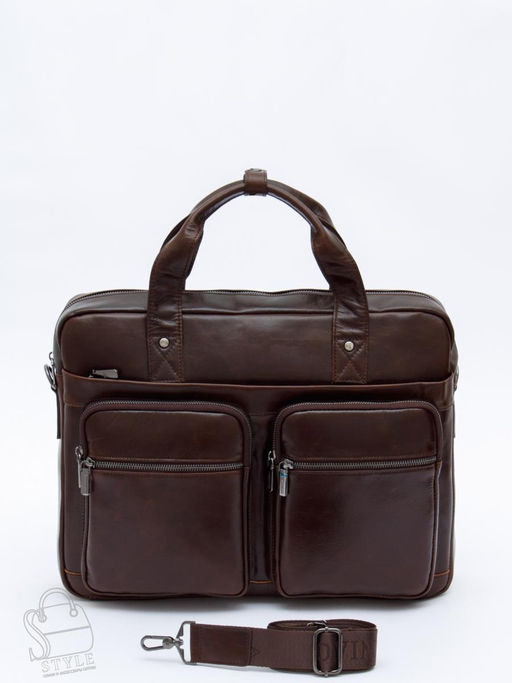 Портфель мужской кожаный 815XXL brown Fuzhiniao