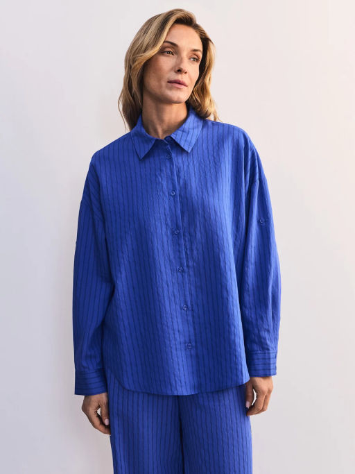 Блуза оверсайз из вискозы с длинным рукавом ZR2605012013-46 / Zarina