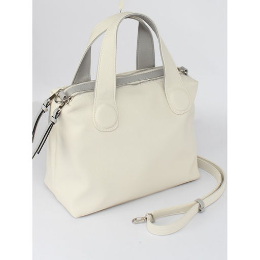 Сумка женская искусственная кожа ADEL-311/2в/ММ, 2 отд/плеч рем, бежевый/серый флотер 259113