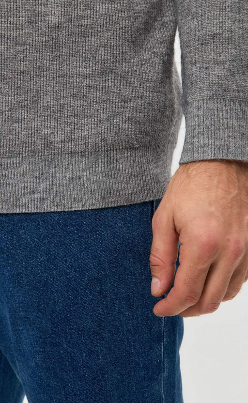 Джемпер F321-15304 grey melange - Fine joyce фото 5