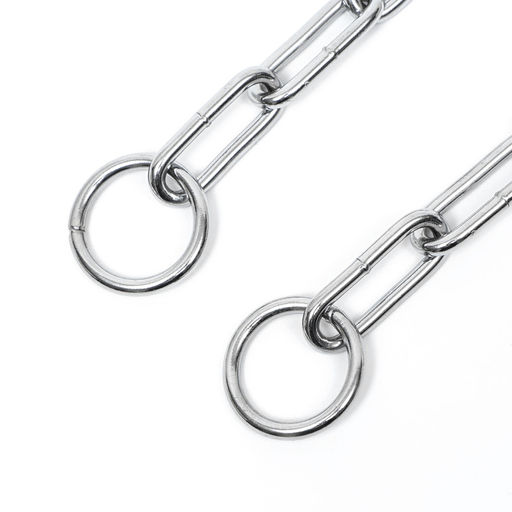 Ошейник - удавка металлический, сварная цепь, 70 см, толщина проволоки 4 мм - Пижон фото 3