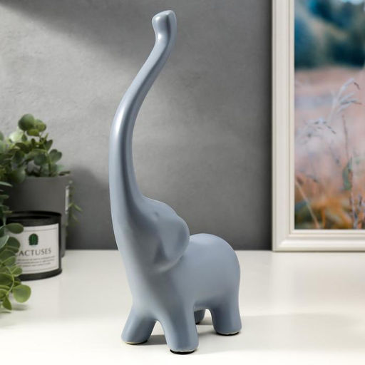 Набор фигурок керамика «Семейство слонов», 3 шт., матовый