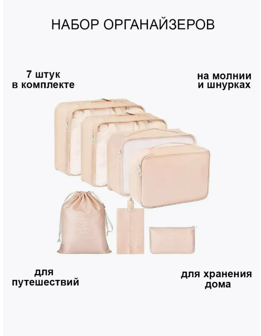 Набор дорожных органайзеров (3502) Черный - Мой органайзер фото 13