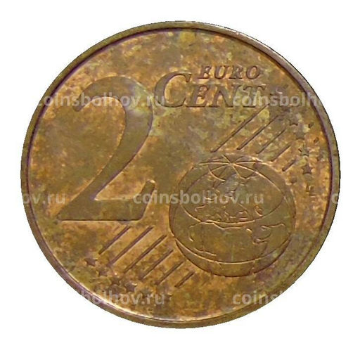 Монета 2 евроцента 2018 года Испания