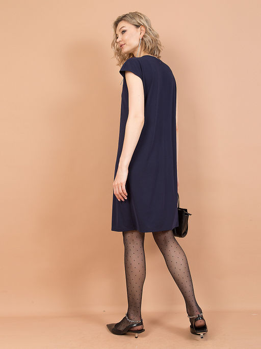 Платье с декоративным узлом по переду