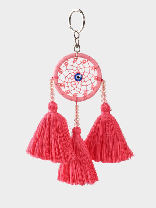 Брелок "Ловец снов" 17 см, цв. розовый
