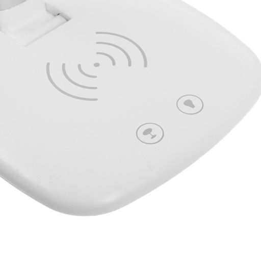 Зеркало настольное Luazon KZ-08, с подсветкой, 30 диододов, беспроводная зарядка, лампа, белое