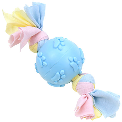 Игрушка для собаки Мяч с косичками д5,5см, резиновая, цвета микс (Китай) - Pet toys фото 2