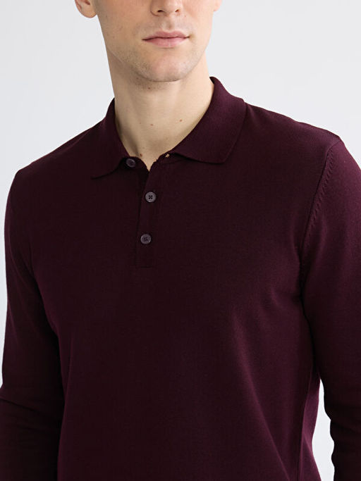 Polo Yaka Erkek Triko Kazak