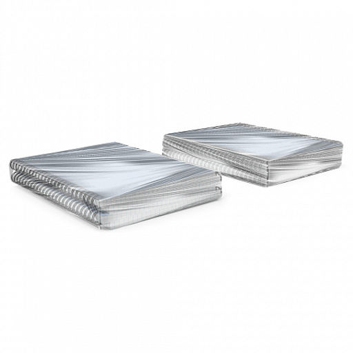 Цена за 2 шт. Тетрадь общая с пластиковой обложкой на спирали ErichKrause Symbol, голубой, A5, 80 листов, клетка фото 4