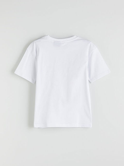 Bisiklet Yaka Minecraft Bask?l? Erkek ?ocuk Ti??rt