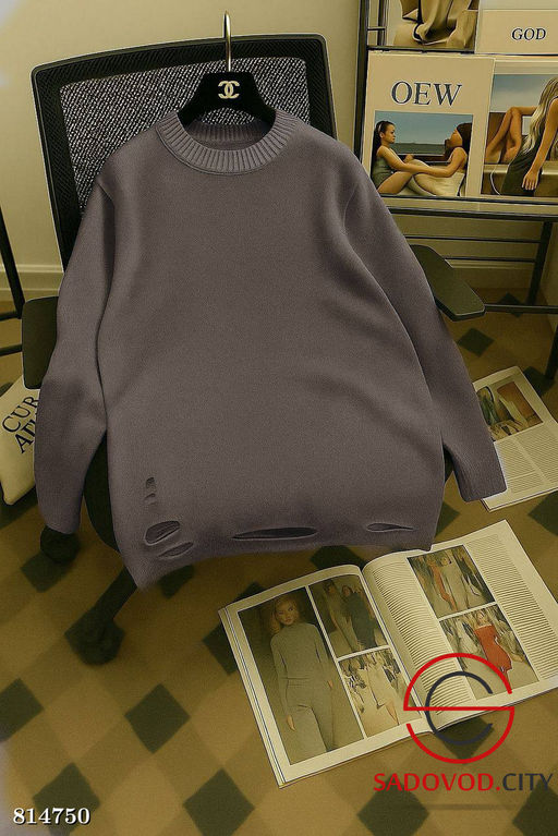 Кофта женская с рваным эффектом - Bruno фото 5