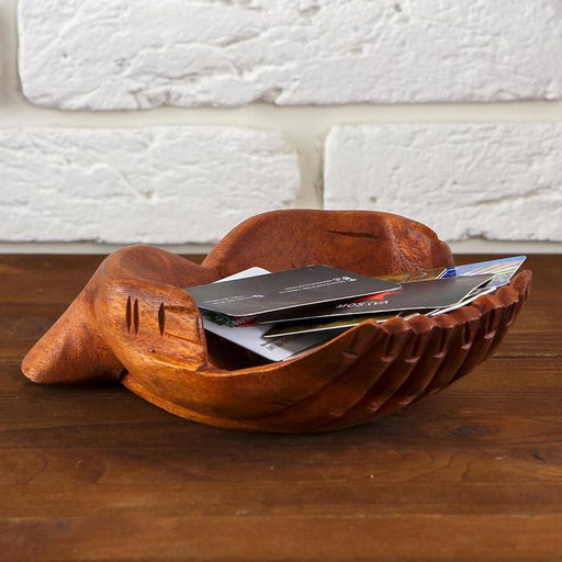 Сувенир дерево Ладоши коричневый цвет 20х15х7 см - Simaland фото 2