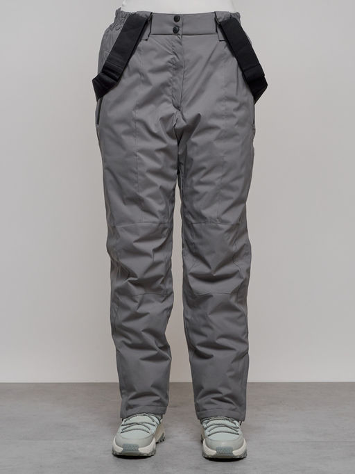 Полукомбинезон утепленный женский большого размера светло-серого цвета 1332SS - Chunmai фото 16