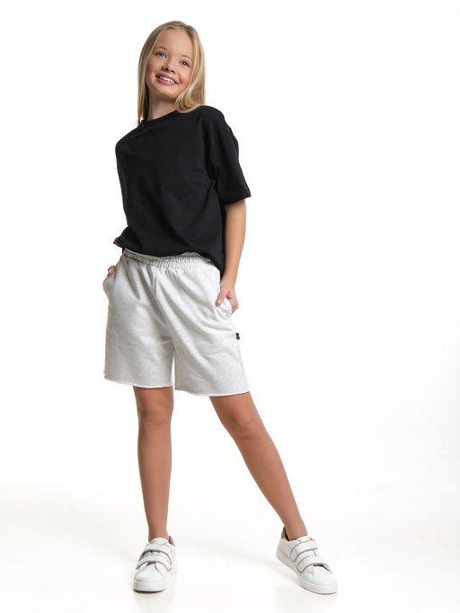 Шорты для спорта для девочки свободные отрезные 22-7677 красный - Mini maxi фото 25