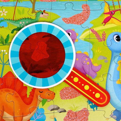 Пазл Собери, найди, покажи. В мире динозавров, 35 элементов - Puzzle time фото 3