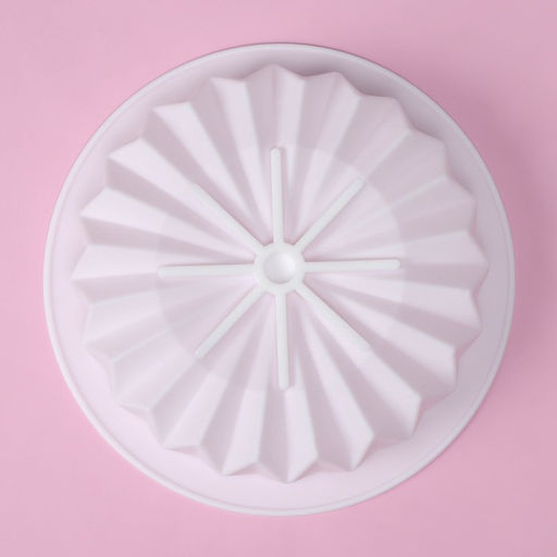 Форма для муссовых десертов и выпечки Доляна Оригами, силикон, внутренний d=15,3 см, 18,5?18,5 см, цвет белый  фото 3